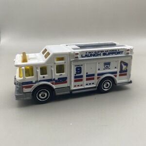 2009 Matchbox Hazard Squad Air Force Launch Support White Diecast Truck Loose